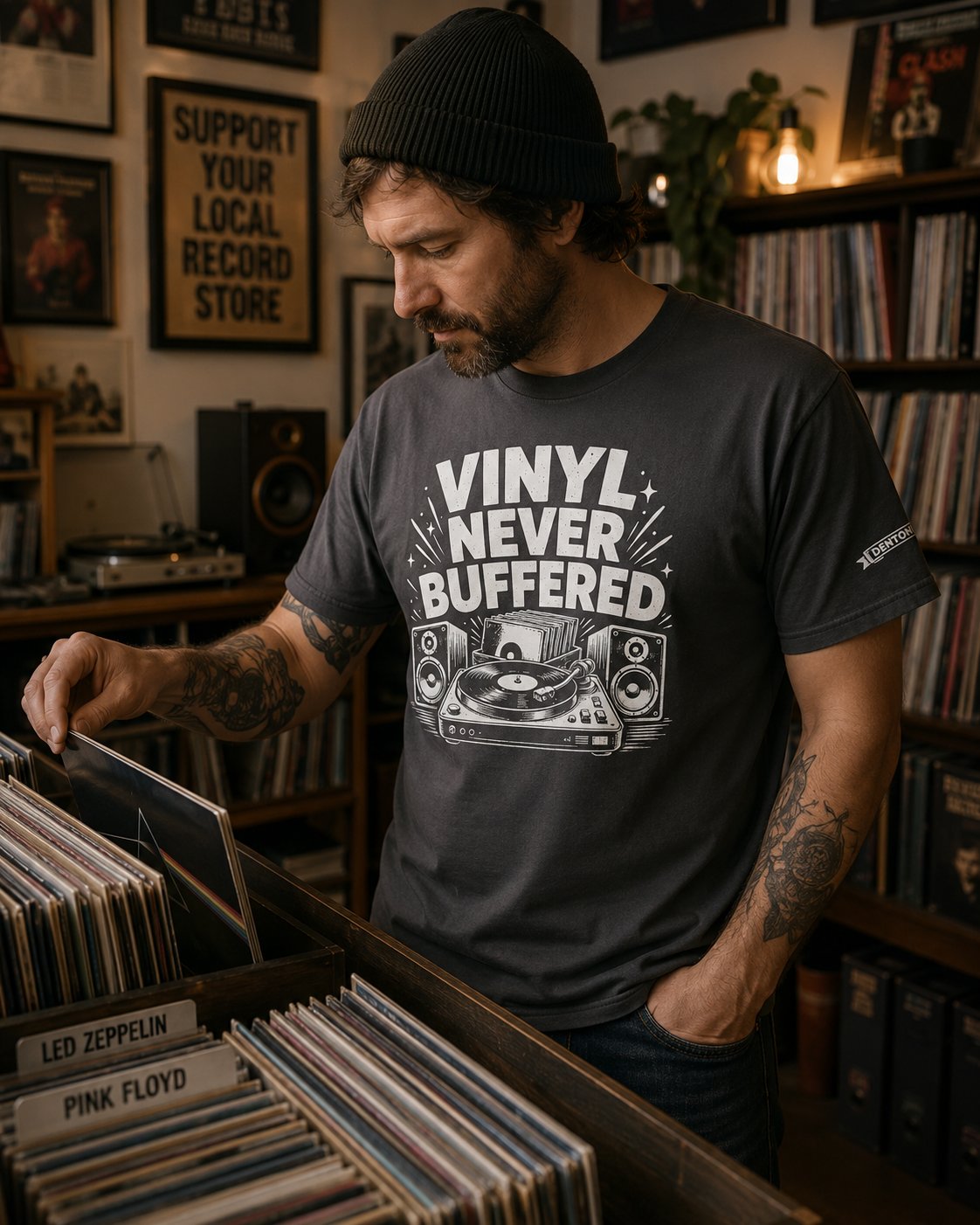 Vinyl Never Buffered T-shirt